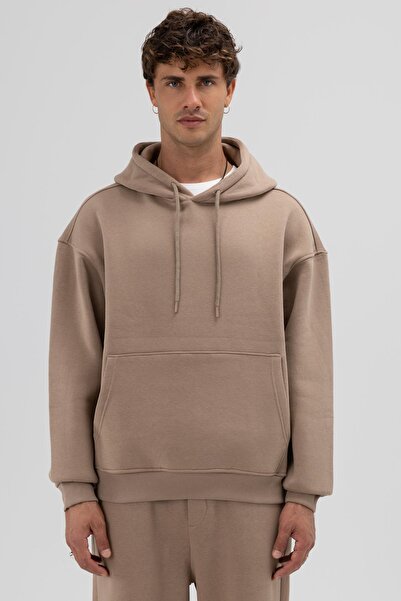 VAMOSCLO Basic oversized με κουκούλα Φούτερ Βιζόν