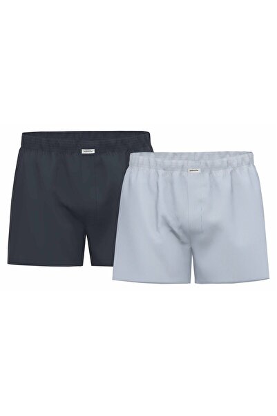 Seidensticker Herren Web-Boxershorts, 2er Pack - Boxer 2-Pack, Baumwolle, Logo