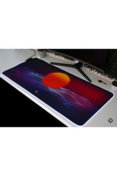 QwertyKey Mousepad RGB CyberWave V2 για επιφάνεια εργασίας με ραμμένες άκρες 4 χιλ.