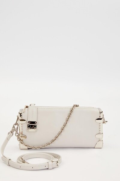 Levidor Gray metal corner shoulder bag
