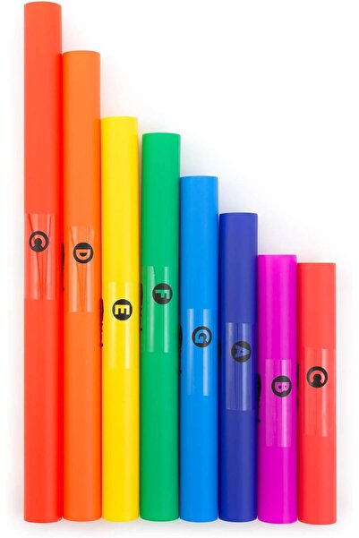 MegArya Mad About Tuned Percussion Tube Set C Major Diatonic Scale Set Musical Instruments, 8 Notes MT-D-8