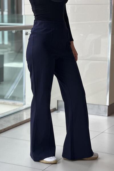 sentez giyim Sentez Panega Knitted Spanish Flared Trousers