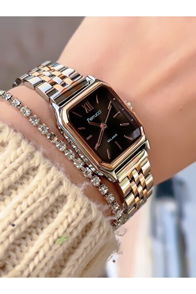 Ferrucci Steel Strap Minimal Case Women's Watch 3 Atm Waterproof 2 Years Mechanism Warranty