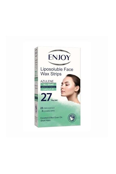 Enjoy Wax Strips for Face Hair Removal with Azulene - 27 Pieces