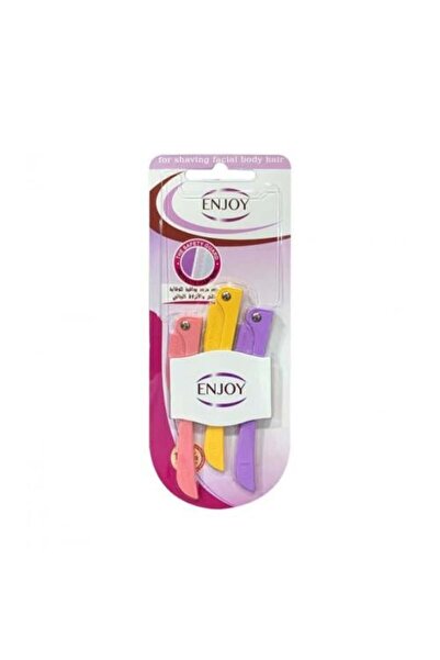 Enjoy شفرات حلاقة نسائية لإزالة شعر الوجه والجسم - 3 قطع