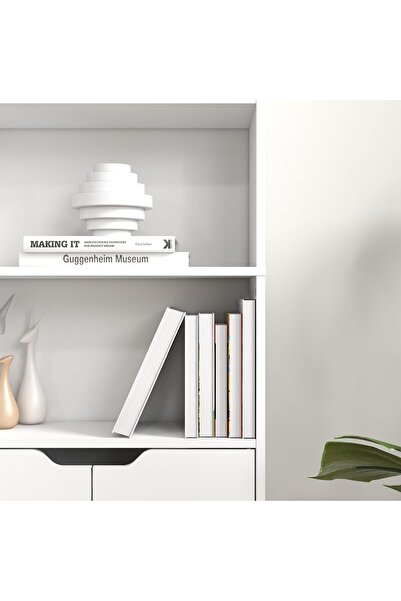 Modern home 6-Shelf Bookcase – Storage & Display Unit for Offices and Homes