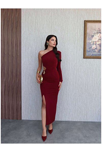 ESRAHELVACI Waist Accessory One Sleeve Dress