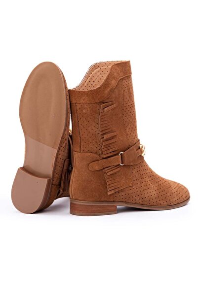 Gusse Novera Γυναικείες καλοκαιρινές μπότες από γνήσιο δέρμα σουέτ K151906-2