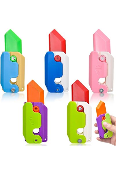 Yizemay Set de 5 cuțite senzoriale pentru copii, plastic, multicolore, 5 x 11 cm