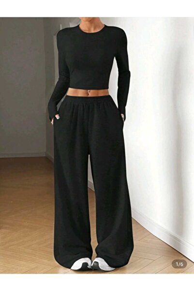 BERYY MODA Black Baggy Oversized Plus Size Sportswear Quality Loose Fit Flexi...