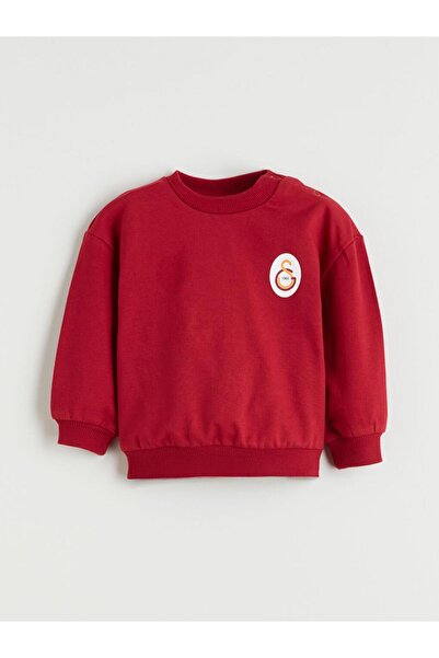 LC Waikiki Bisiklet Yaka Galatasaray Baskılı Erkek Bebek Sweatshirt Ve Eşofman Alt 2'li Takım (W5)