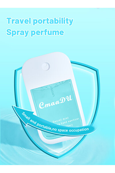 cmaadu Hand Sanitizer Spray, Hydrating Hand Sanitizer Mist, Travel Size Perfume, Protect Health 38ml, Blue