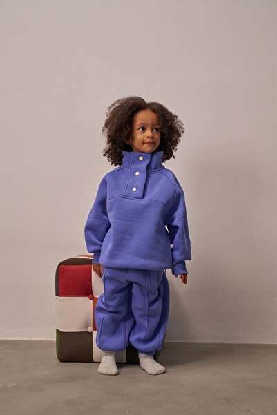 Oh La La Koala For Little Ones Lilac Stand Collar Tracksuit Set
