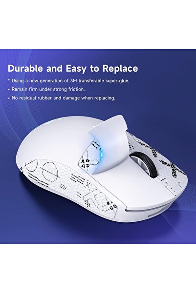 fulina Printstream Mouse Grip Tape, Anti-slip Sweat Resistant,for GPW Gaming Mouse,CSGO/VALORANT Gamer