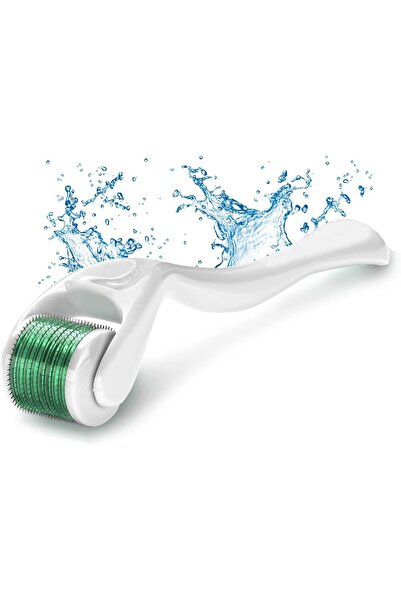 Battery Tender massage roller, titanium alloy/plastic, white/green