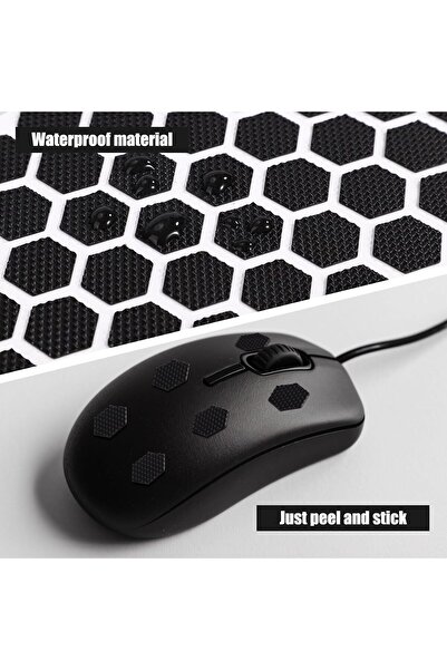 fulina 4 قطع من ملصقات مضادة للانزلاق، شرائط قبضة ماوس عالمية، لاصقة تمتص العرق، VALORANT CSGO