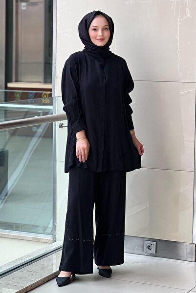 Ceremony Pants Suit with Stripe Detail on the Front