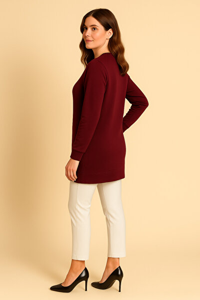 Curvy Trend Великий розмір Best Аплікація з камінням 2 нитки Кришталева тканина Світшот