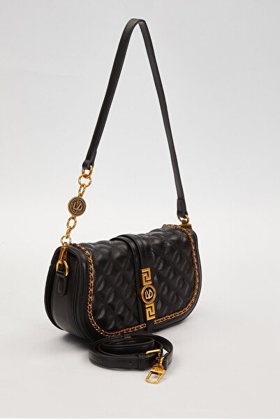 Levidor Black edge knitted model shoulder bag