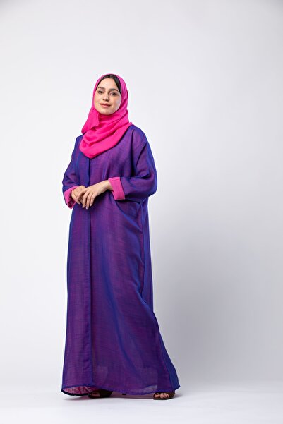 outline Baskin Abaya with double-faced fabric