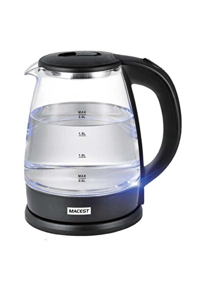 macest غلاية ماء زجاجية بسعة 1800 مل