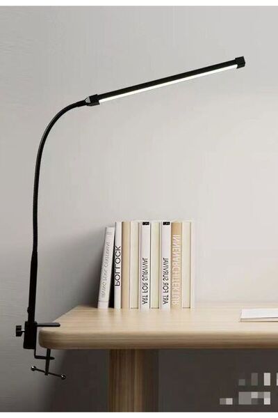 Aırstorr LED Masa Lambası Ev Ofis için Kısılabilir Klipsli Işık 3 Mod Parlakl...