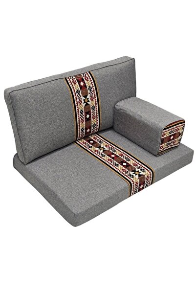 smart home Traditional Arabic Floor Seating Set for Two (70x100x60cm) – Comfortable Arabic Majlis Furniture