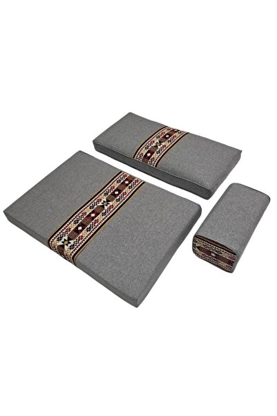 smart home Traditional Arabic Floor Seating Set for Two (70x100x60cm) – Comfortable Arabic Majlis Furniture
