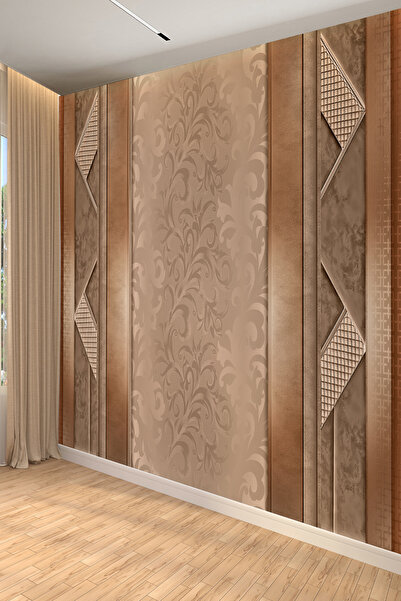 dreamwall Klasik Barok Desenli Bronz Tek Parça Tekstil Duvar Kağıdı