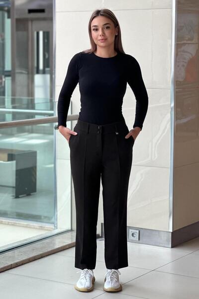 sentez giyim Synthesis B-Size Pants with Elastic Back
