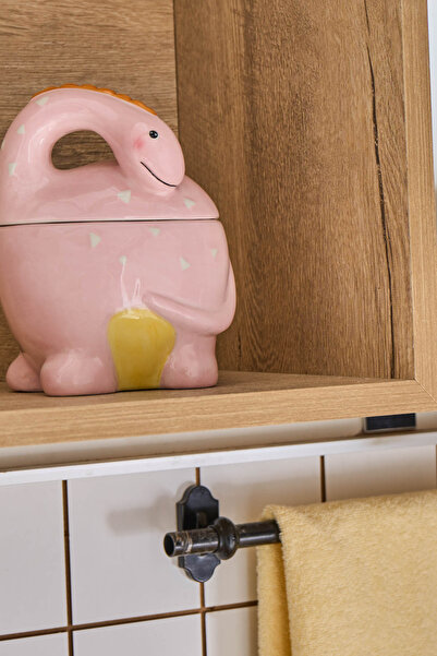 Karaca Dino Kapaklı Saklama Kabı Pembe