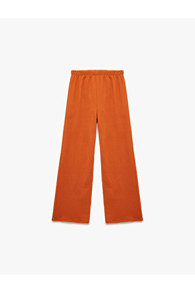 Koton Basic Wide Leg Pants with Elastic Waistband