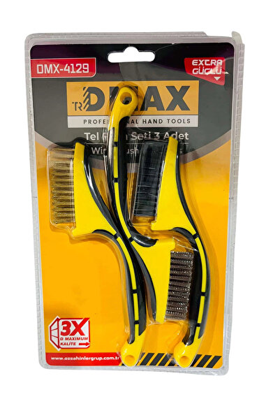 DMAX Profesyonel Tel Fırça Seti 3 Parça 7 Inch - 3 Parça DMX4129