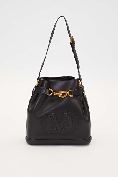 Levidor Black Ruched Detail Shoulder Bag
