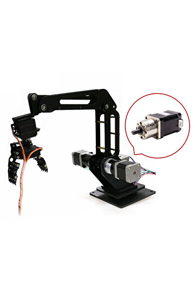 Genel Markalar 17HS6401S-PG5.18-1 Redüktörlü Nema 17 Step Motor 70N.cm D Tip Mil 2 Faz 1.7A 1.8 Derece 200 Adım 3D