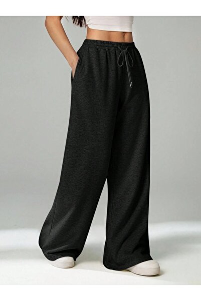 CAONNES بنطلون نسائي أسود مقاس كبير فضفاض وفضفاض من ALTI بنطلون رياضي مرن من ...