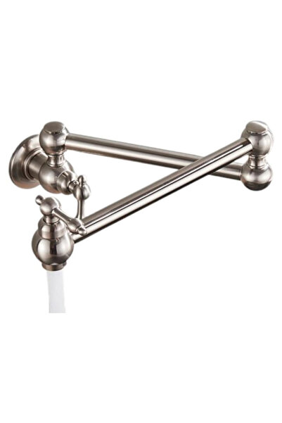 BisDesign ® Kitchen Sink Faucet, Premium Material, Nickel Chrome Finish, Above Stove Or Sink, 58 cm