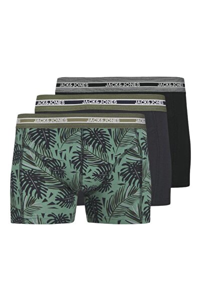 Jack & Jones Set de boxeri pentru bărbați, pachet de 3, cu model cu frunze - ...