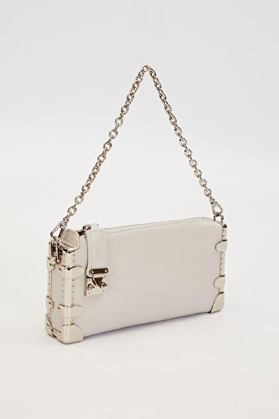 Levidor Gray metal corner shoulder bag