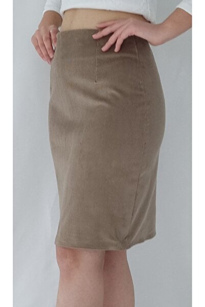 YAXİ FUSTA creion din catifea bej