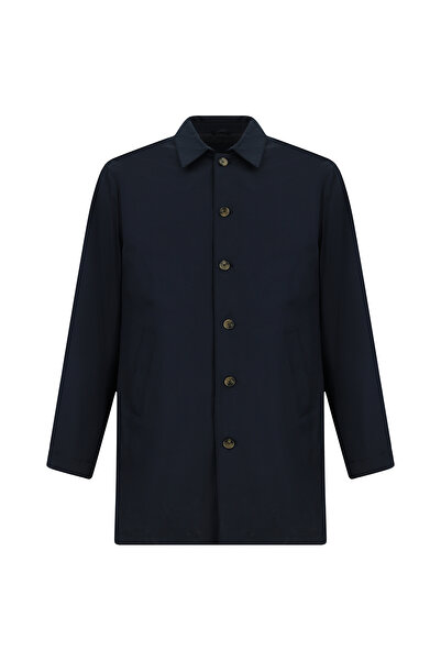 Kiğılı Regular Fit Plain Overcoat