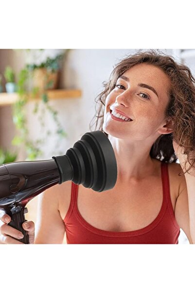 JZS Collapsible Silicone Hair Dryer Diffuser – Portable Travel Attachment for Curly Hair