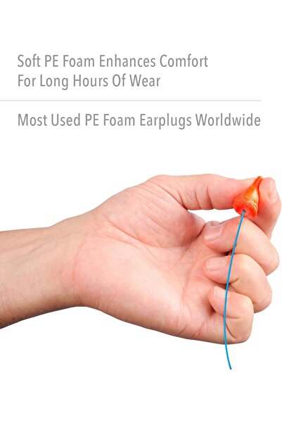 HONEYWELL MAX Kablolu Tek Köpük Kulak tıkacı Howard Leight, 100 adet (MAX-30)...