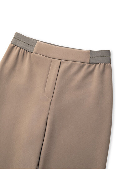 İpekyol Skinny Fit Trousers with Shiny Stripes