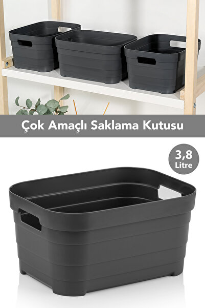 Meleni Home 1 Adet Dekoratif Piramit Saklama Kutusu - Dolap İçi Düzenleyici O...