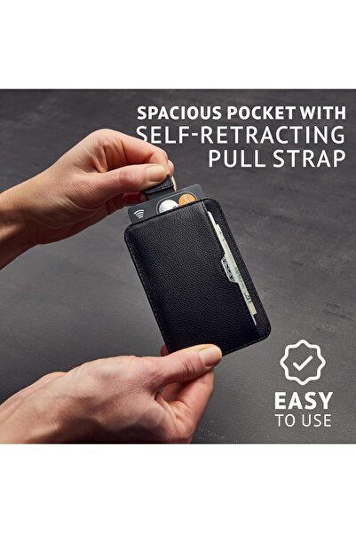 Vaultskin Mens RFID Blocking Slim Leather Card Wallet - CHELSEA Minimalist Front Pocket Cardholder