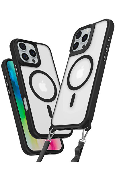 NewFace حافظة سيليكون ماجسيف من إس بي تي آر إن إس لهاتف آيفون 16 برو ماكس (12...