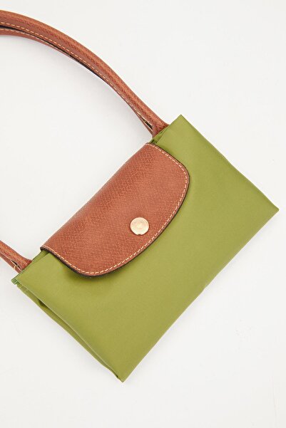 Levidor Long Strap Shoulder Bag with Green Leather Cover