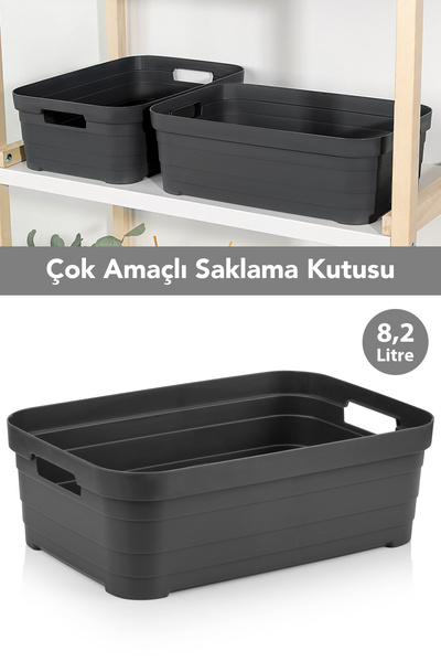 Meleni Home 1 Adet Dekoratif Piramit Saklama Kutusu - Dolap İçi Düzenleyici O...