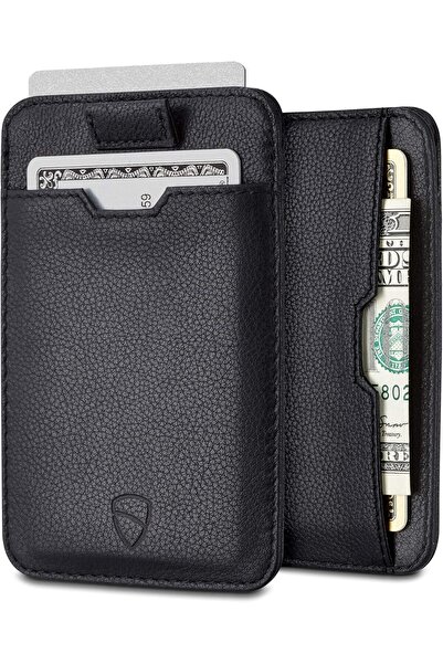 Vaultskin Mens RFID Blocking Slim Leather Card Wallet - CHELSEA Minimalist Front Pocket Cardholder